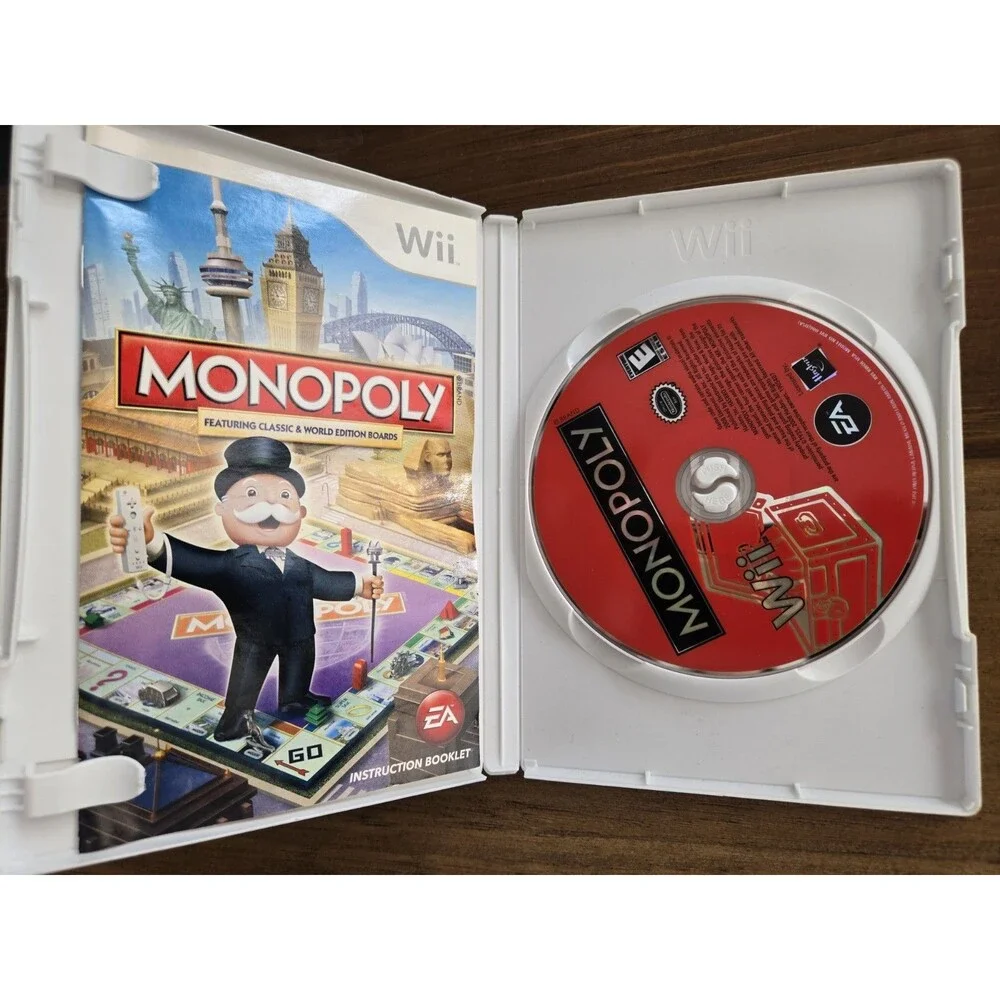MONOPOLY Video Game for Nintendo Wii - Tested & Complete